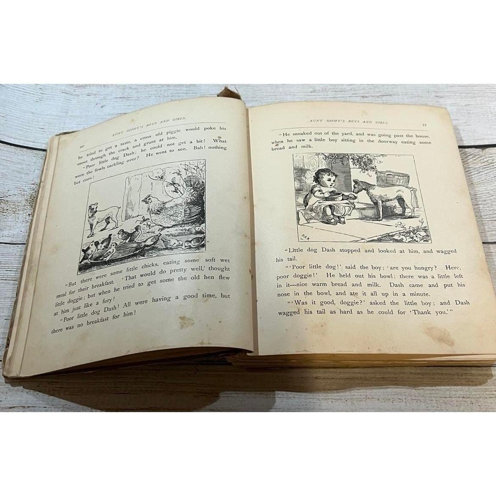 1881 Antique Childrens Book Aunt Sophy's Boys and Girls Mrs Sanford Dutton TubH2 - Picture 4 of 12